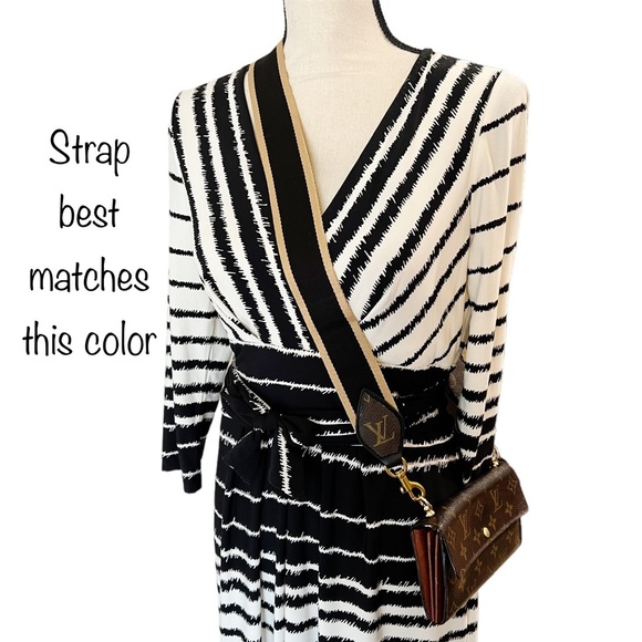 New Custom Replacement Purse Crossbody Strap Made With Authentic LV Canvas - Picture 4 of 8